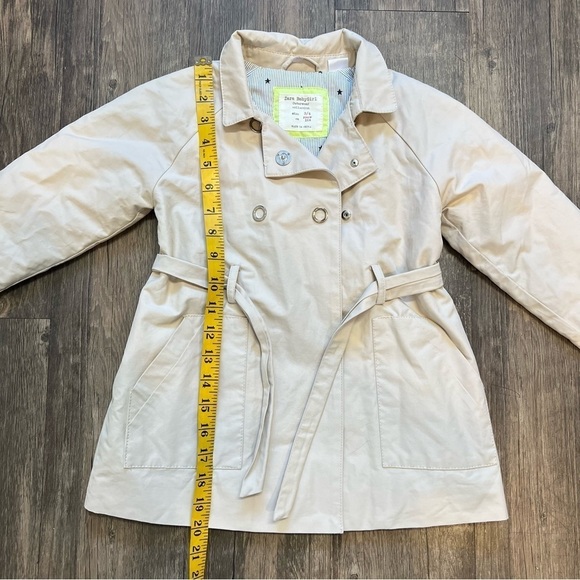 Zara Babygirl Cream Buttoned Jacket Size 3/4 - Picture 8 of 10